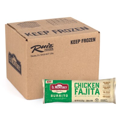 El Monterey Chicken Fajita Burrito, 8 oz, 12/Pack (220-02480)