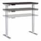 Bush Business Furniture Move 40 Series 48"W Electric Adjustable Standing Desk, Storm Gray/Cool Gray Metallic (M4S4824SGSK)
