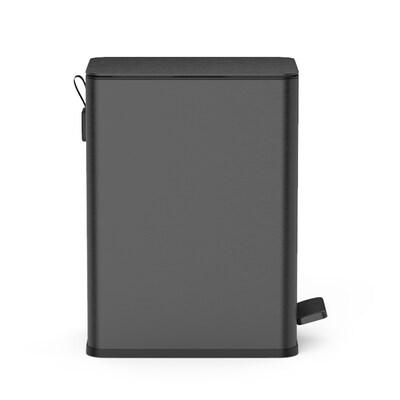 Nine Stars Step Trash Can, 2.6 Gallon, Matte Black (XZD-10-88BK)