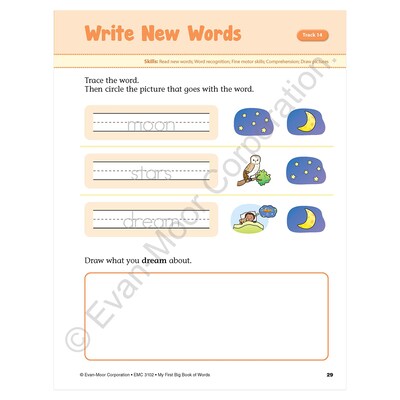 Evan-Moor Early Learning Spelling Activity Book Bundle, Grade K Workbook, 2/Set (EMC6275)