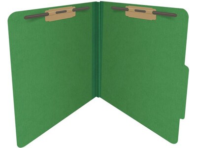 Medical Arts Press Pressboard Classification Folder, 2" Expansion, Letter Size, Moss Green, 25/Box (DV-T42-02-3MGN)
