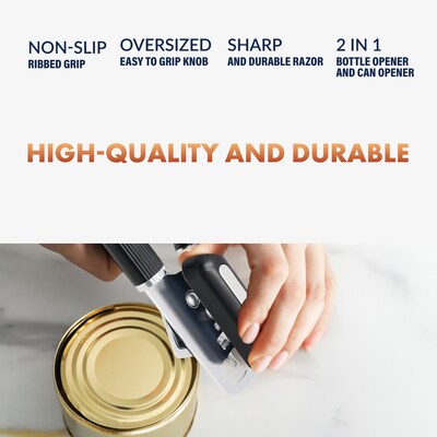 Newhouse Can Opener, Black/Silver, 12/Pack (NHCO-001-12PK)