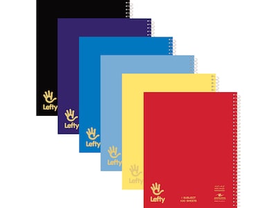 Roaring Spring Paper Products 1-Subject Notebooks, 8.5 x 10.5, Wide Ruled, 100 Sheets, Each (13505