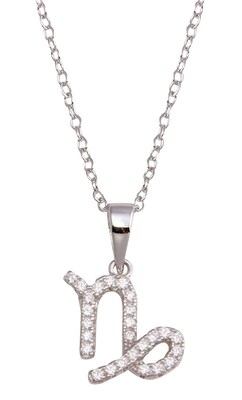 Parikhs Zodiac 925 Sterling Necklace - Capricorn