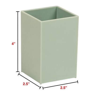 Staples Plastic Pen Cup, Sage Green (ST63862)