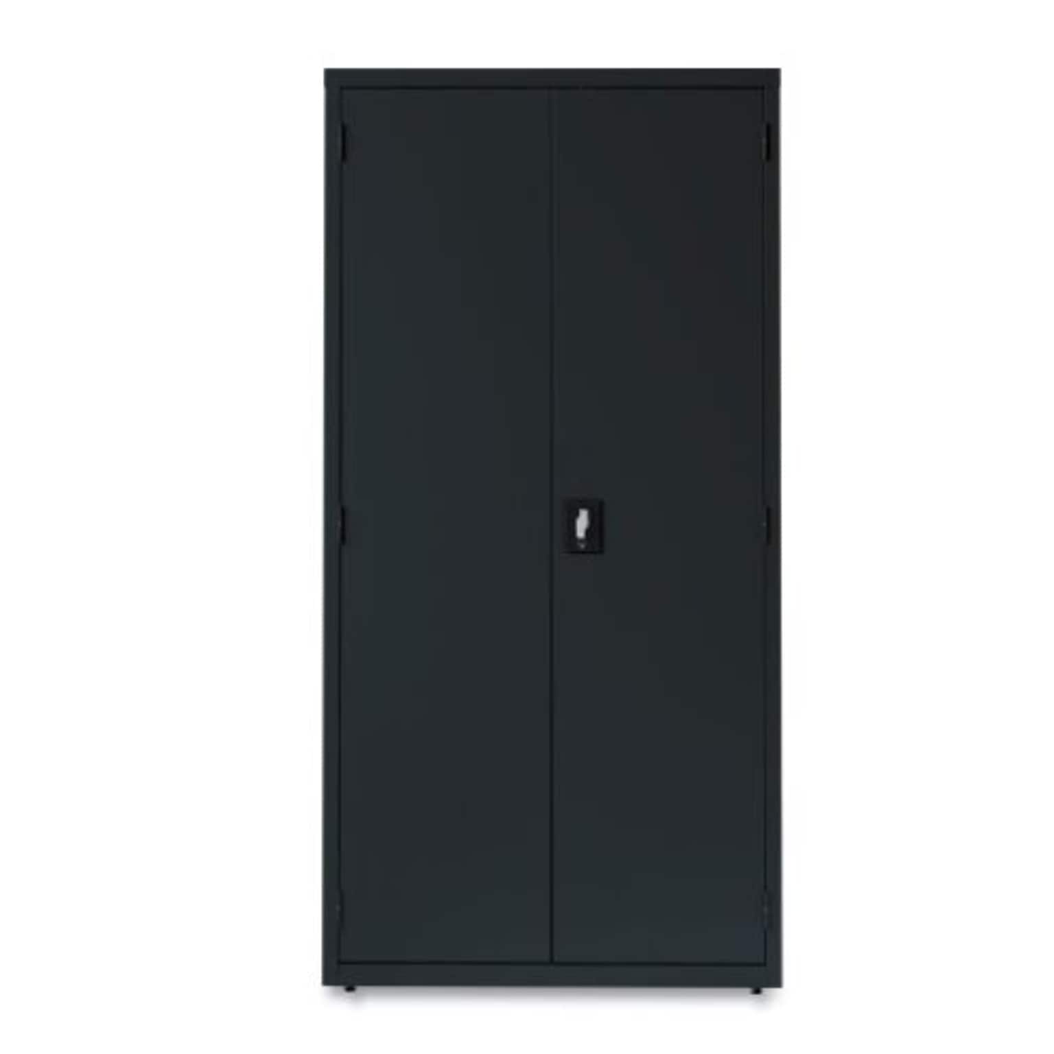 OIF 72H Steel Storage Cabinet with 5 Shelves, Black (CM7218BK)
