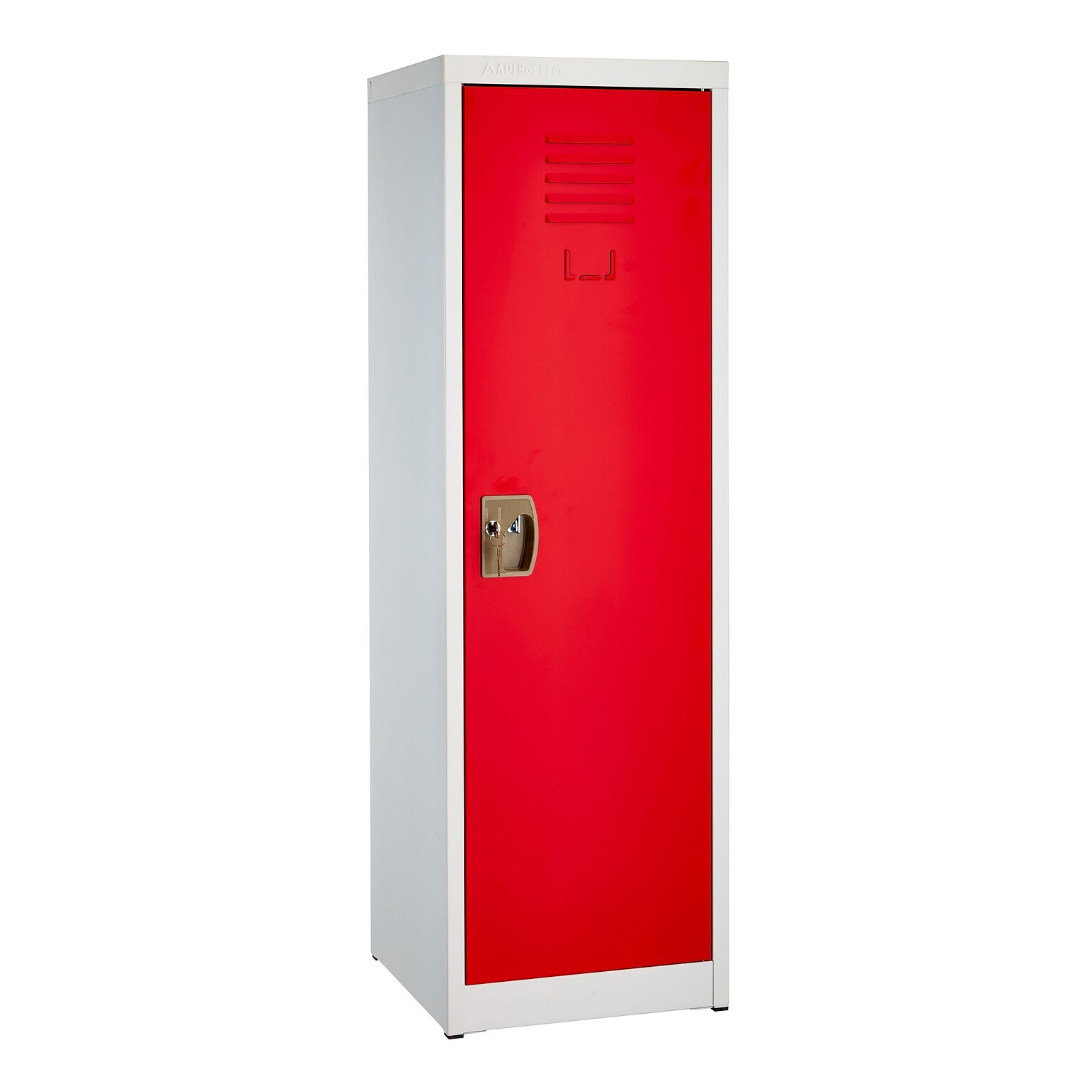 AdirOffice 48 Single Tier Red Storage Locker (629-01-RED)