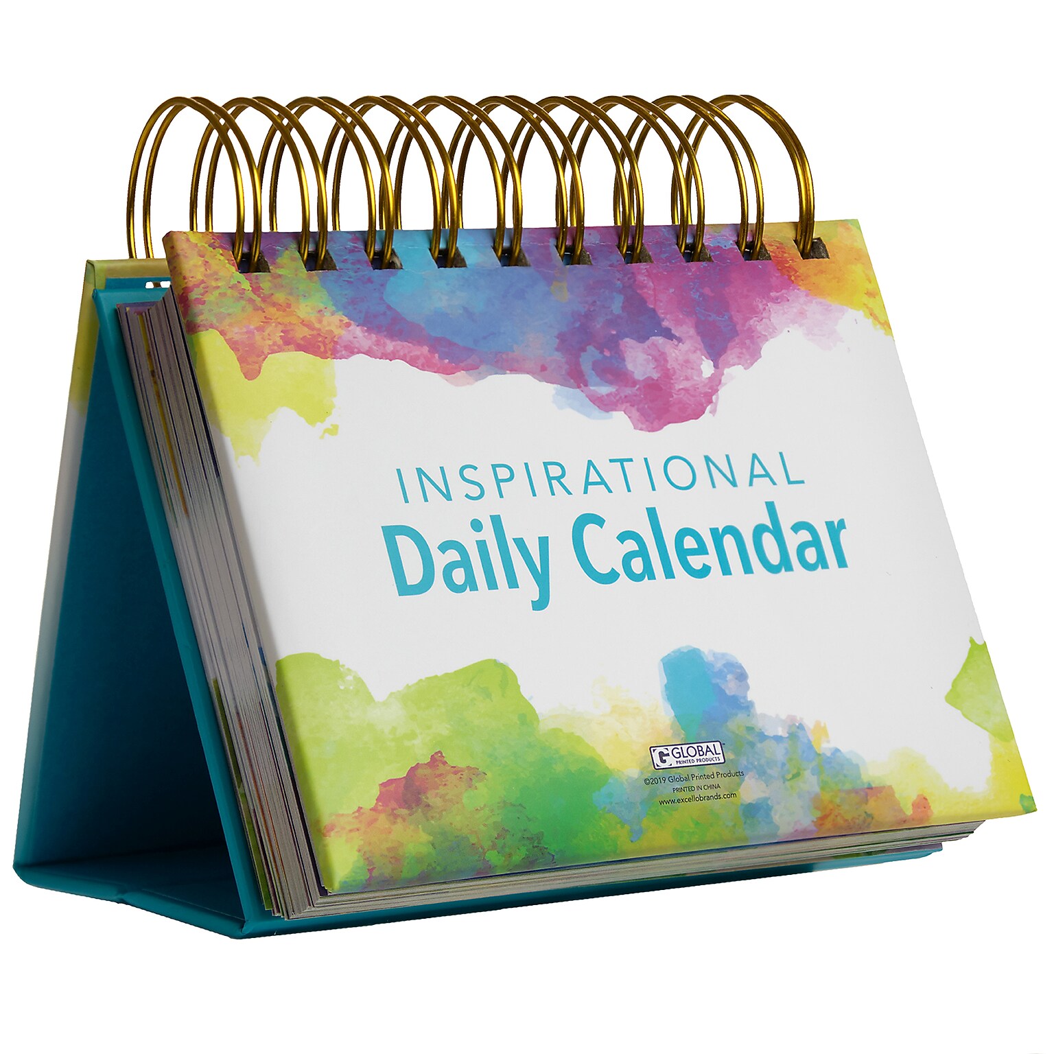 2026 Global Printed Products Watercolors 6 x 6 Day-to-Day Calendar (GPP-0044)