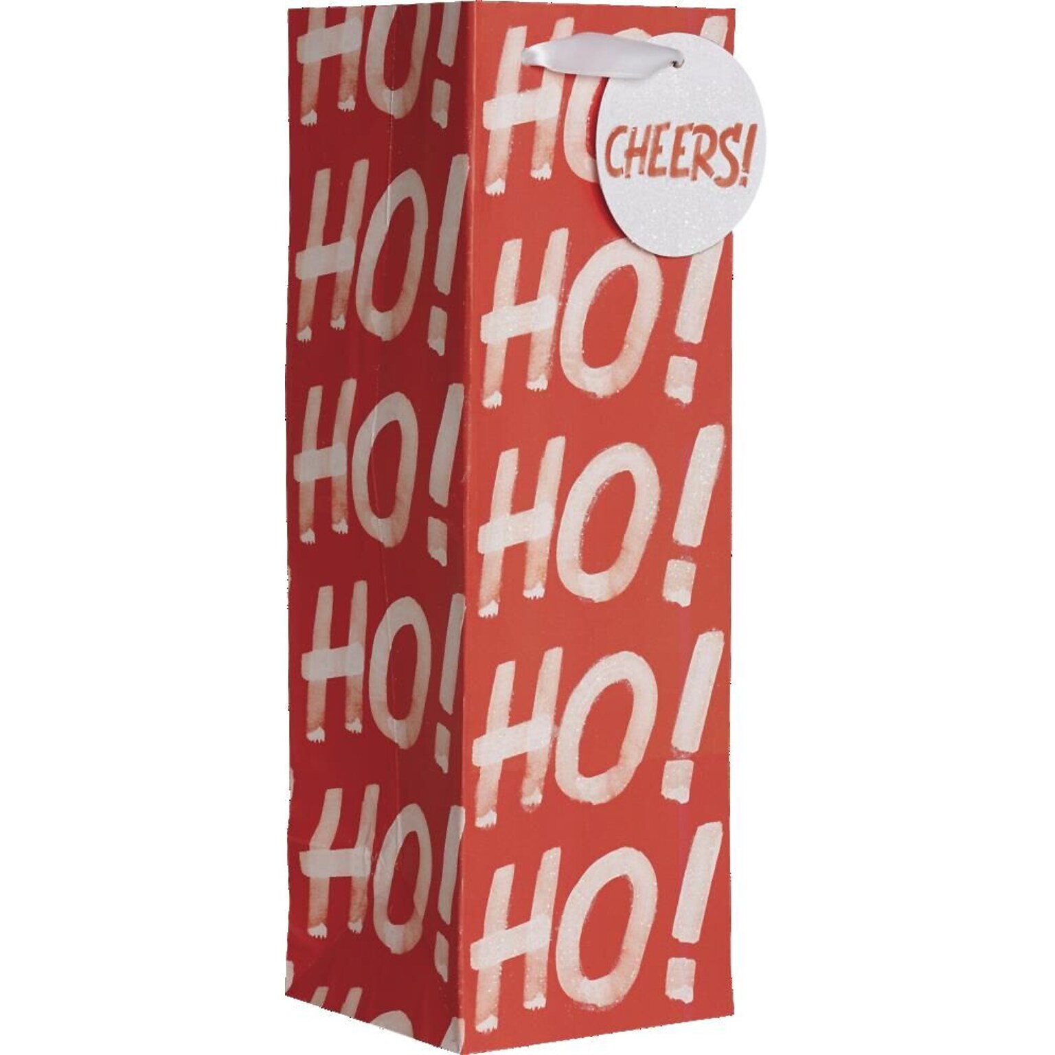 JAM Paper Ho ho ho! Wine Gift Bags, Multicolored, 120/Pack (526BXBT6731)