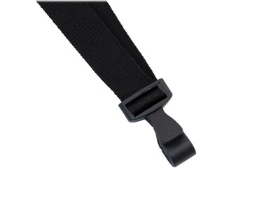 Advantus Breakaway Lanyard with Plastic Hook, Black, Dozen (97131)