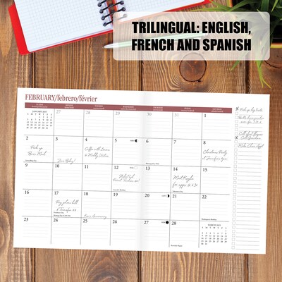 2025 Willow Creek Modern Stripe 5" x 9.5" Monthly Planner, Multicolored (48597)