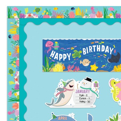 Creative Teaching Press EZ Border, 3" x 2', Sea Friends Under the Sea, 24/Pack, 3 Packs/Bundle (CTP11057-3)