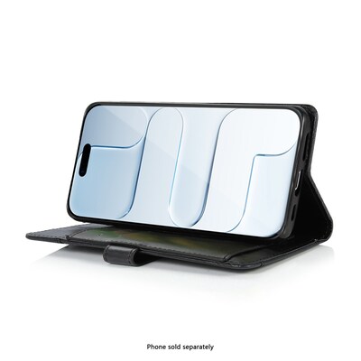 SaharaCase Indy Wallet Case for iPhone Air, Shock Absorbing, Scorpion Black (CP00938)