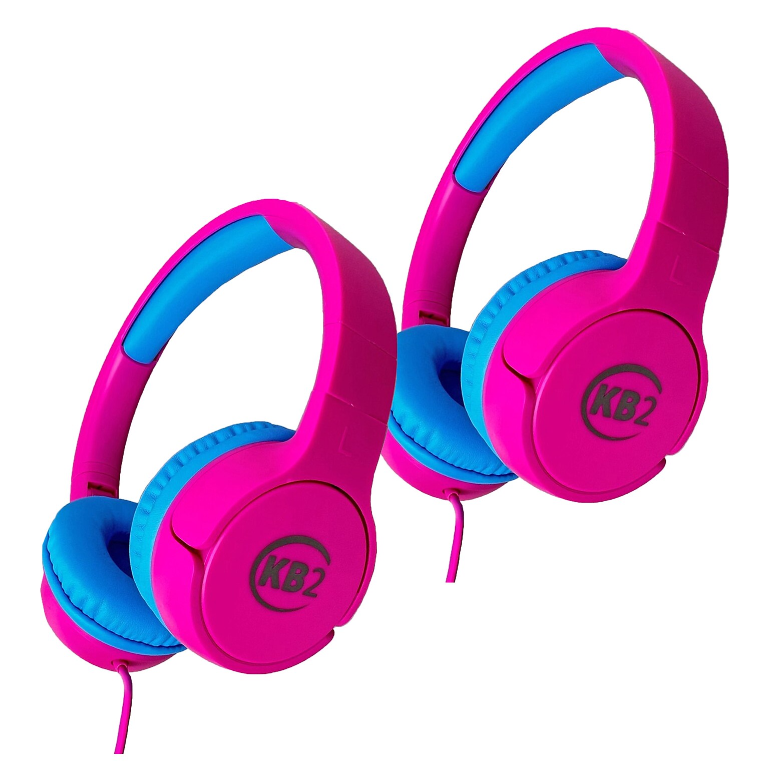 Contixo KB2 Premium Kids Headphones, Pink, 2/Pack (CNXKB2PINK-2)