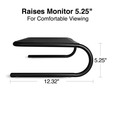 Staples TECH Monitor Stand, Up to 46" Monitor, Black (20136/23961)
