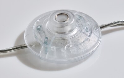 Adesso Sonora 50.5H Walnut Floor Lamp with Off-White Pleated Shade (3011-15)