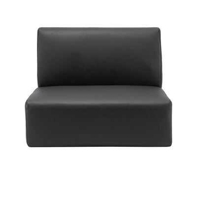 Lorell Contemporary Series Polyurethane Sofa, Black (LLR86929)