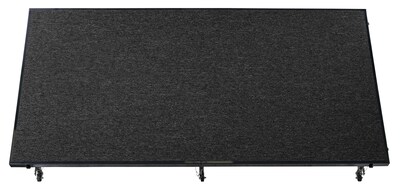 NPS 24" - 32" Height Adjustable Transfix Stage Platform, 4' x 8', Black Carpet (TFXS48962432C10)