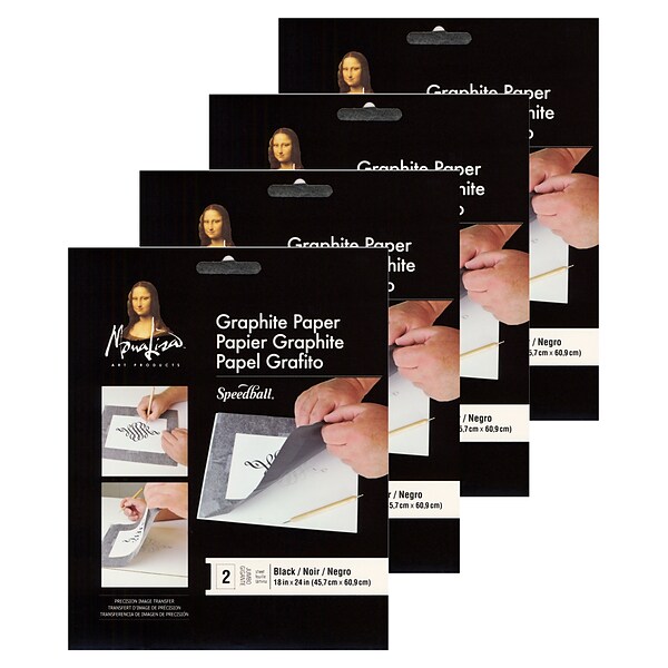Mona Lisa Graphite Paper black [Pack of 4](PK4-0010749)