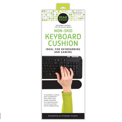 IMAK Cushion Keyboard Ergobeads Wrist Rest, Black (A10173)