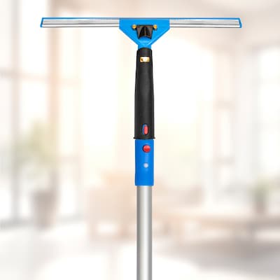 Gritt Commercial Window Washing Kit with 14 Swivel Window Squeegee and 6 Telescopic Pole (GRI130-6F-14)
