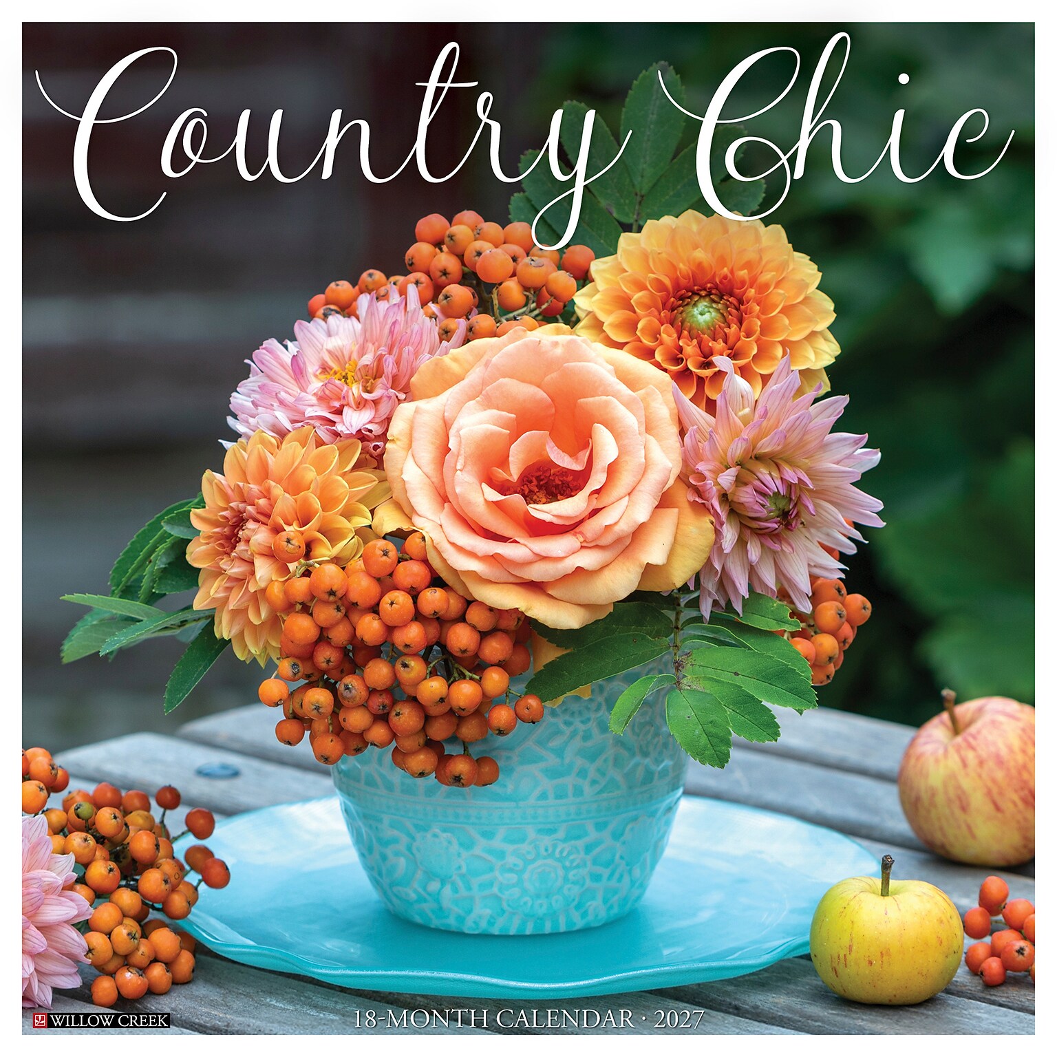 2027 Willow Creek Country Chic 12 x 12 Monthly Wall Calendar, Assorted Colors (59869)