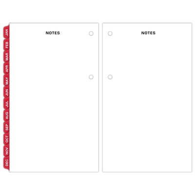 2027 AT-A-GLANCE 6" x 3.5" Daily Desk Calendar Refill Pages, White/Black (E017-50-27)