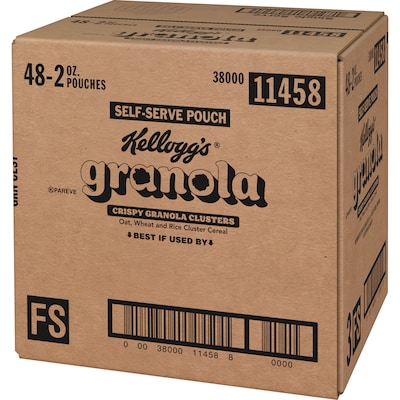 Kellogg's Crispy Granola Clusters, 2 oz., 48 Packs/Carton (WKK11458)