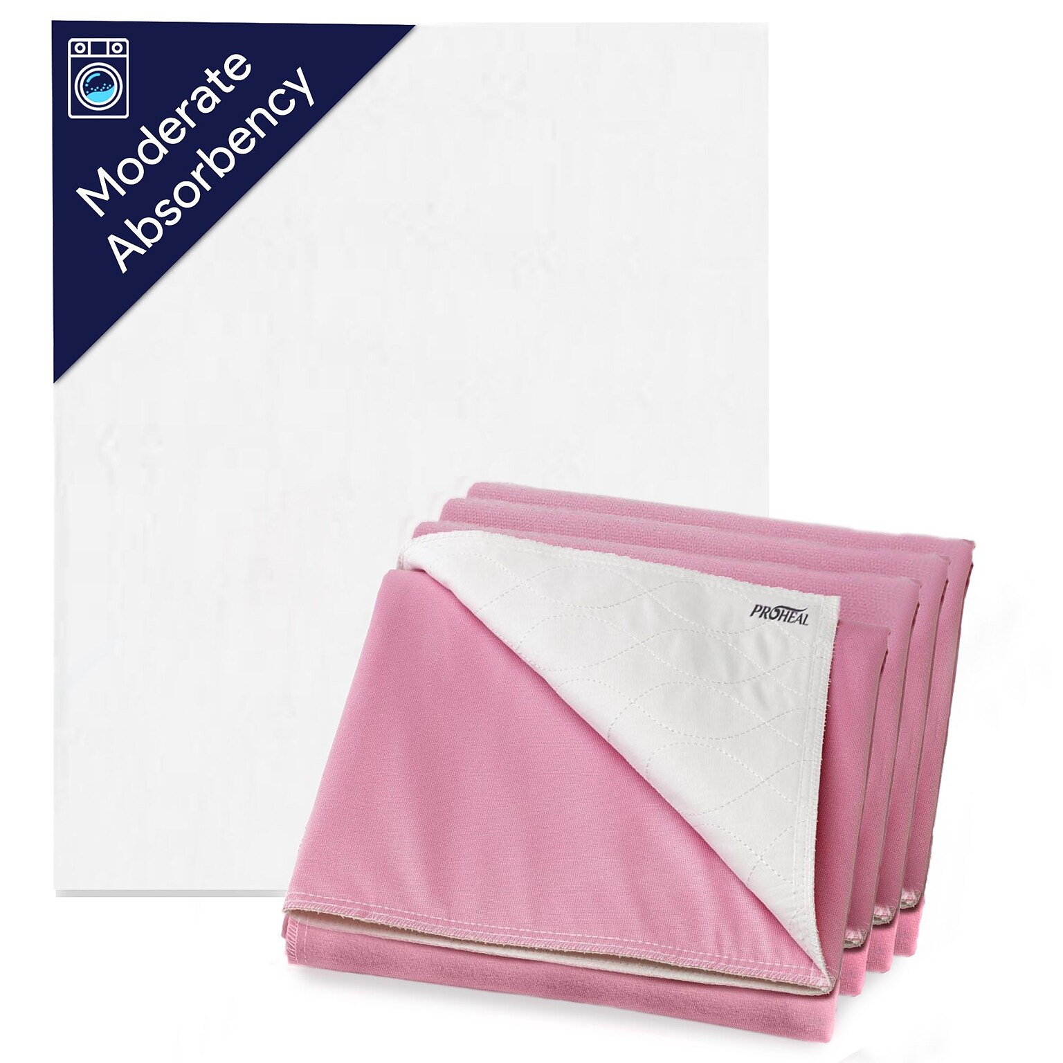 ProHeal Softnit Reusable Incontinence Underpads, Waterproof, Absorbent, 18 x 24, 12/Pack (PH-16700C)