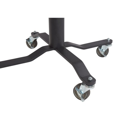 NPS PCT Series Premium Plus 36" Round Café Table, Adjustable Height, Black/Grey Nebula (PCT136PBTMGY)