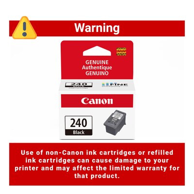 Canon PG-240 Black Standard Yield Ink Cartridge (5207B001)