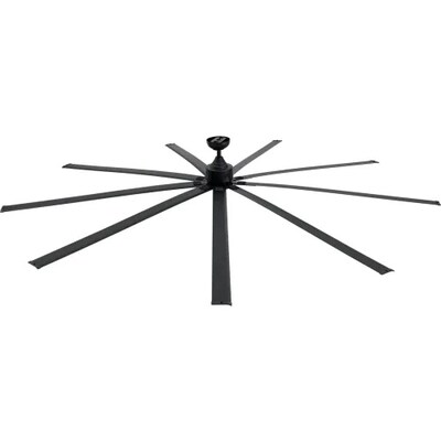 Global Industrial 108 Industrial Ceiling Fan, 6-Speed, Black (293049)