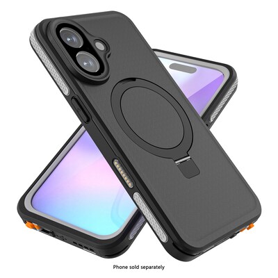 SaharaCase Oasis Series MagSafe Compatible Phone Case for iPhone 17, Shock Absorbing, Scorpion Black (CP00909)