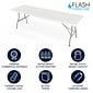 Flash Furniture Kathryn Folding Table, 96" x 30", Granite White (RB3096FH)