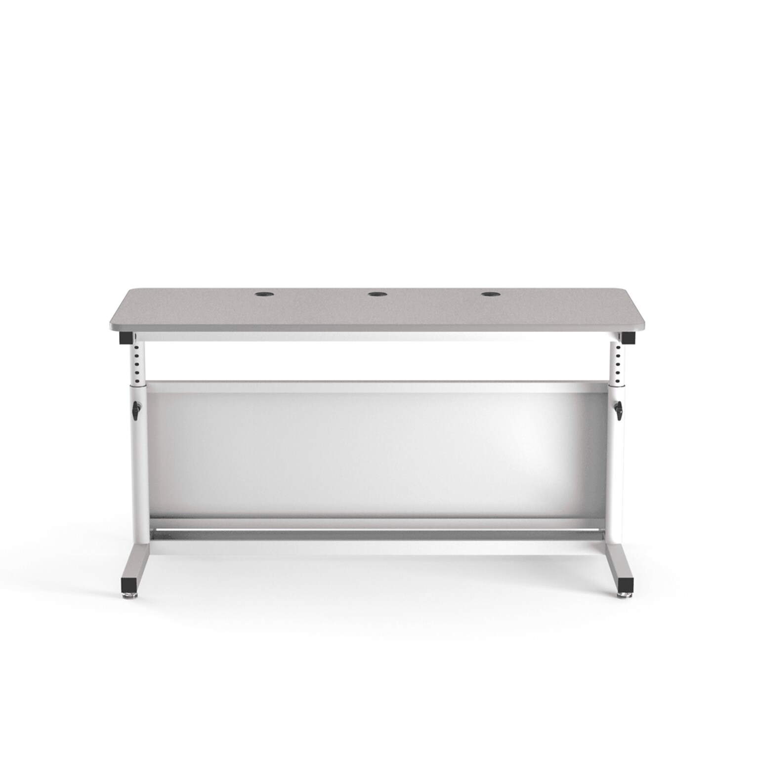 VersaDesk Deluxe 60W Manual Adjustable Standing Computer Table, Grey/White (CTL6024-WG)