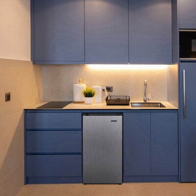 Magic Chef Adjustable Temperature Control Refrigerators, Stainless Steel (HMAR33SE)