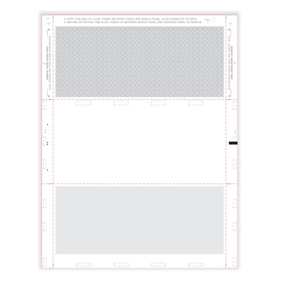 ComplyRight 2025 1099 Blank Tax Form, 1-Part, 3-Up, White, 500 (5508B)
