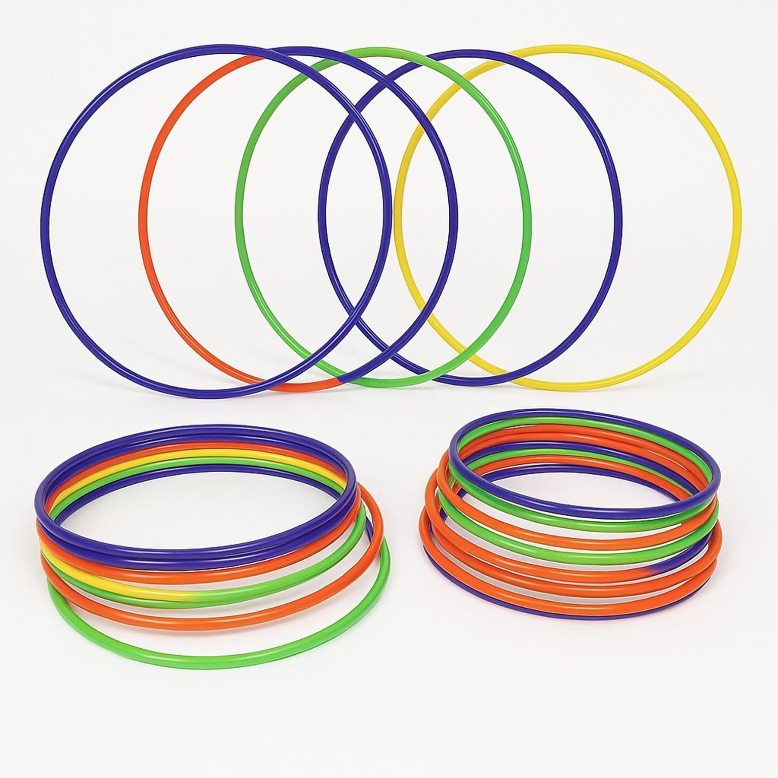 S&S Economy Hoop Pack, Assorted Colors, 18/Pack (W14385)