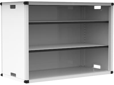 Luxor 3-Section Modular Classroom Bookshelf, 25.5H x 36.5W x 17.25D, White (MBSCB04)