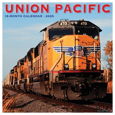 2025 Willow Creek Union Pacific 12 x 12 Monthly Wall Calendar (45237)