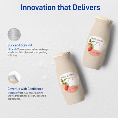 Avery Rectangle Laser Multipurpose Labels, 8.5" x 11", White, 25/Pack (19479399389)