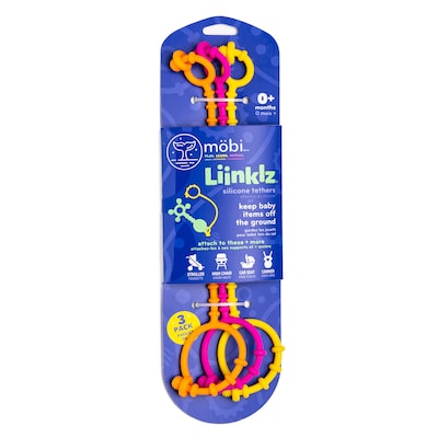 Mobi LIINKLZ Teether, Multicolored, 3/Pack (MGMLKZ1V)