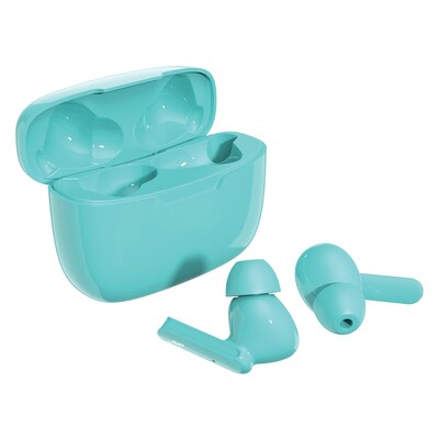 JVC Ultra-Compact True Wireless Earbuds with Charging Case, Bluetooth, Green (HAD5TG)