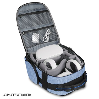 USA GEAR U Series UBK VR Headset Backpack, Medium, Blue (9033575)