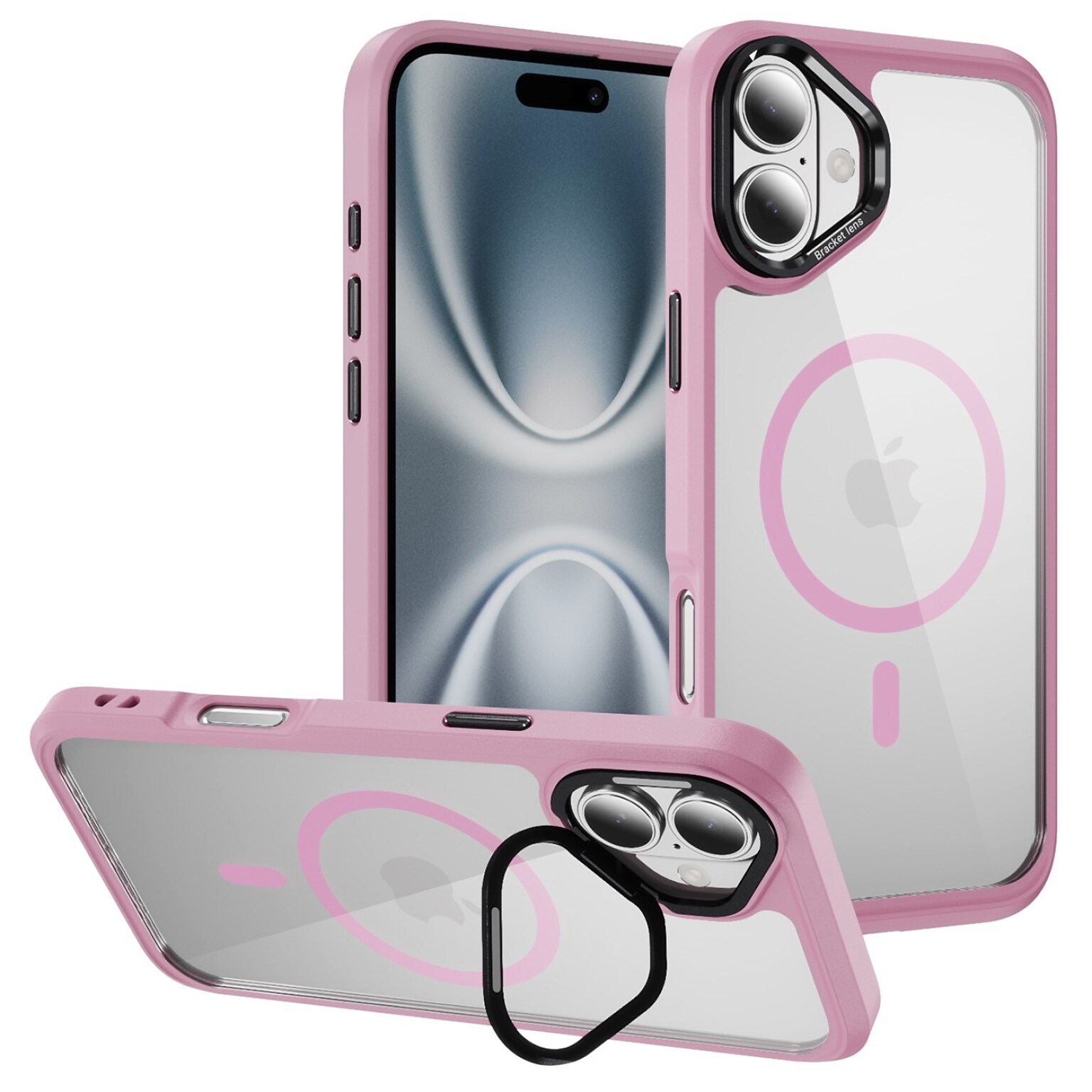 SaharaCase Raider Series MagSafe Compatible Phone Case for iPhone 17, Shock Absorbing, Desert Rose (CP00928)