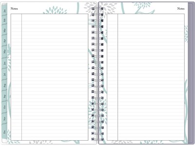 2024 Blue Sky Rue Du Flore 5" x 8" Weekly & Monthly Planner, Blue/Purple (101603-24)