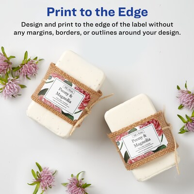 Avery Laser/Inkjet Decorative Edge Multipurpose Labels, 2" x 3", White, 800 Labels/Box (94267)