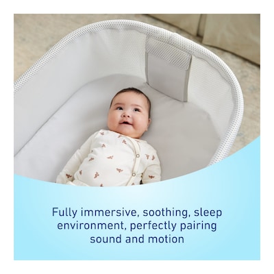 Graco SmartSense Soothing Baby Bassinet, Luna (2217296)
