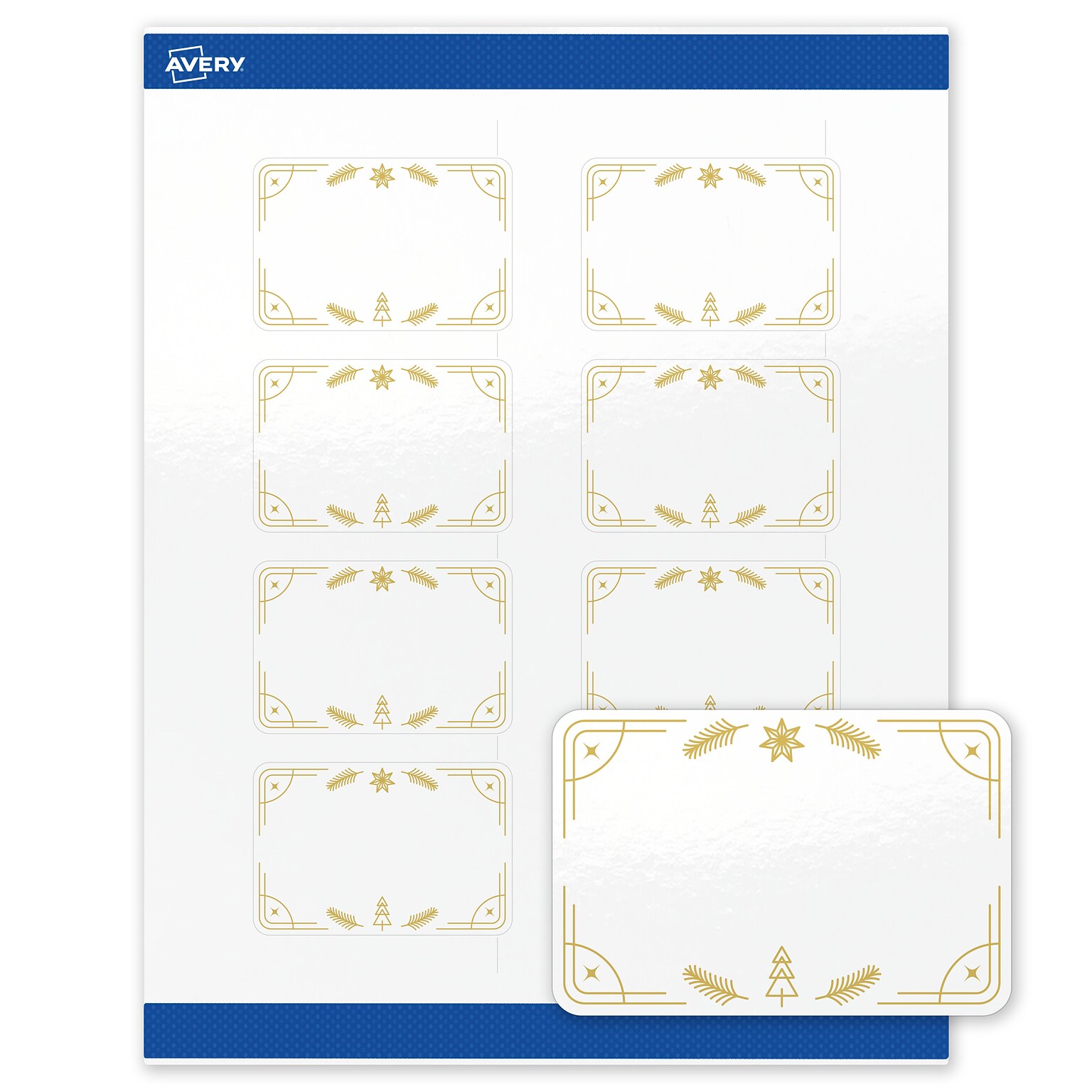 Avery Rectangle Multipurpose Labels, 2 x 3, White, 80/Pack (19479370647)