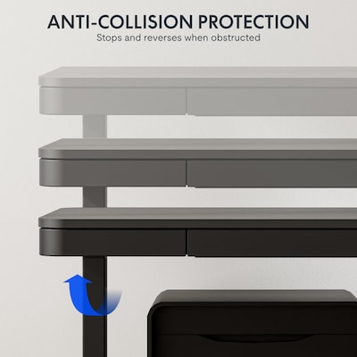 FlexiSpot EW2 48"W Electric Adjustable Standing Desk, Black (EW2B-E)